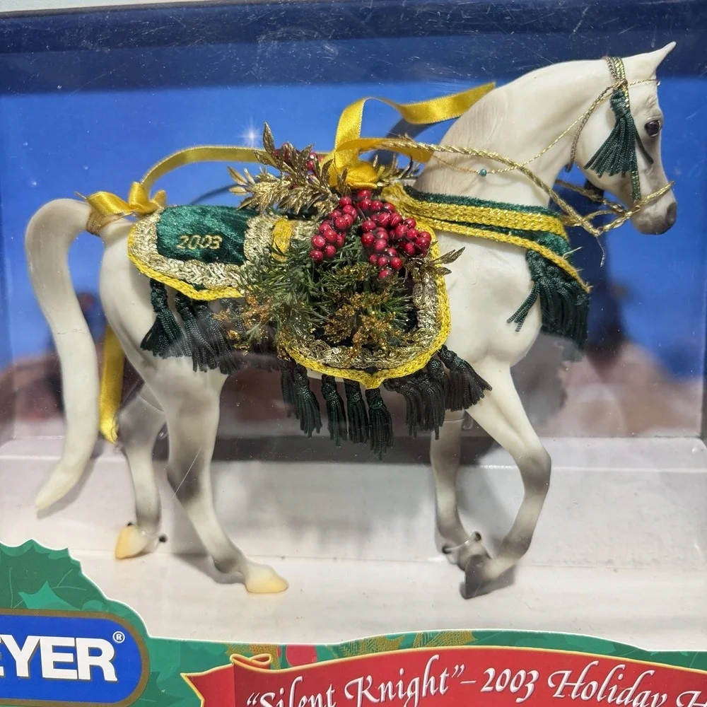 Breyer Silent Knight 2003 Holiday Horse Figure Arabian 700403 NEW SEALED CLEAR